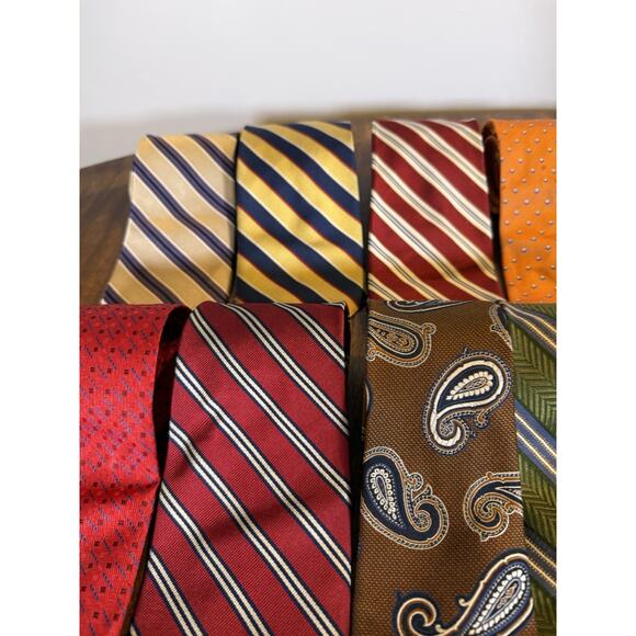 VINTAGE JOS A BANK 100% PURE SILK LONG NECKTIES ITALY/USA/CHINA LOT OF 27 - Picture 7 of 14